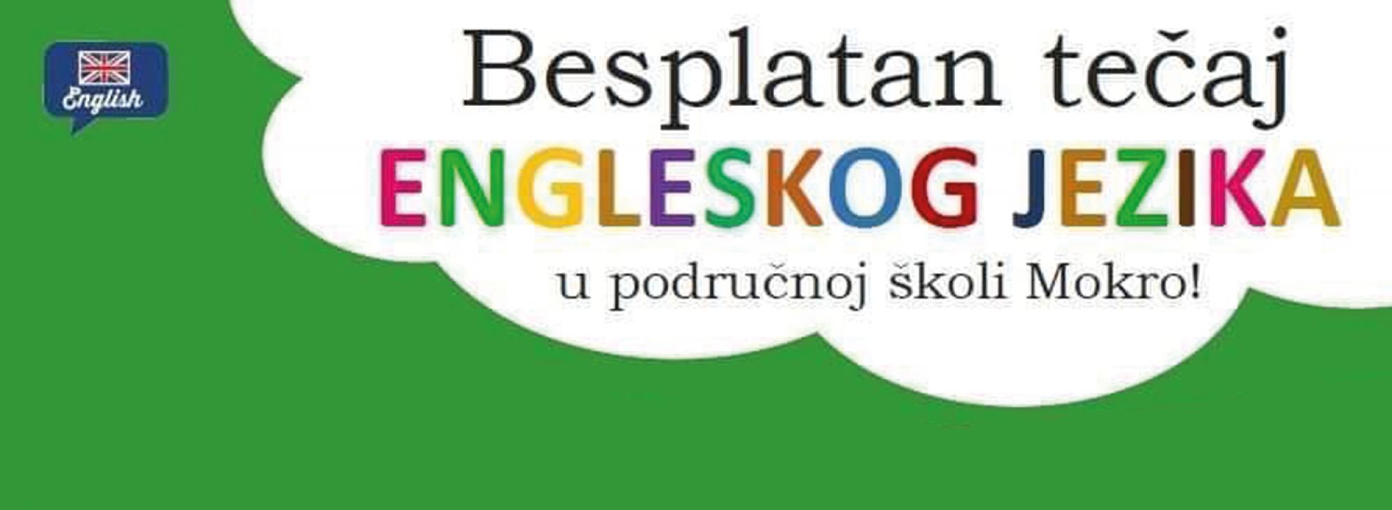 Prvi projekt besplatnog tečaja engleskog jezika