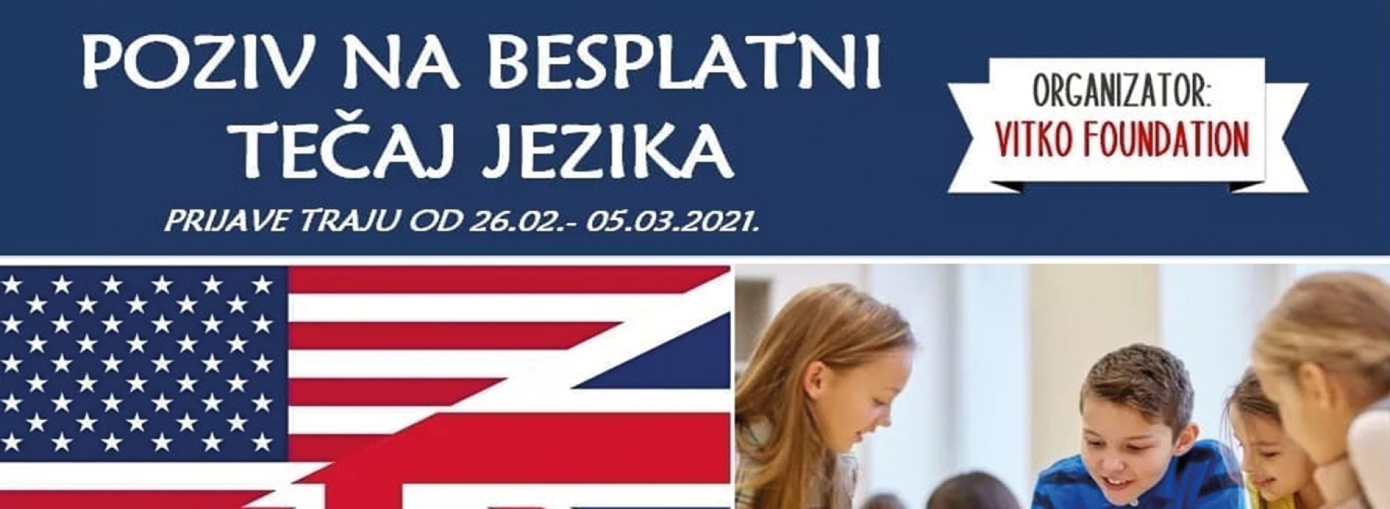 Raspisan upis na besplatni tečaj za starije generacije djece